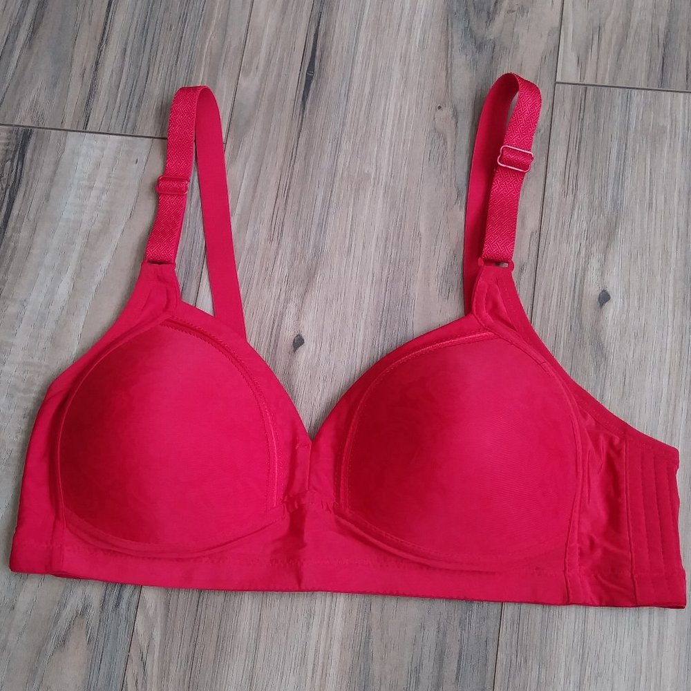 Rose Bra without rods Color Red Size 34C